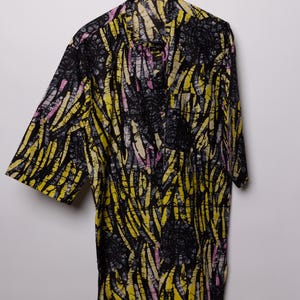 Multicolor African Men Clothing | African Shirt for Men | African Fashion | Traditional African Attire | Dashiki Shirt | Ankara Top