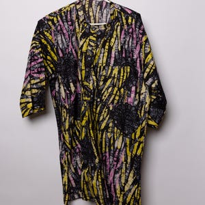Multicolor African Men Clothing | African Shirt for Men | African Fashion | Traditional African Attire | Dashiki Shirt | Ankara Top