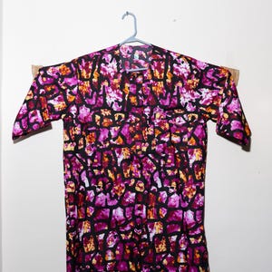 Multicolor Abstract Print African Men Clothing | African Shirt for Men | African Fashion | Traditional African Attire | Dashiki Ankara Top