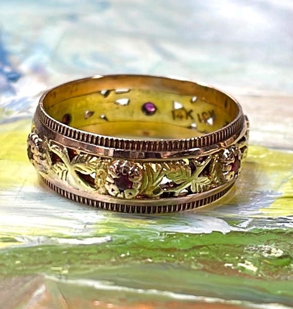 14k and 18k Ruby Station Ring - image 3