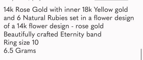 14k and 18k Ruby Station Ring - image 5