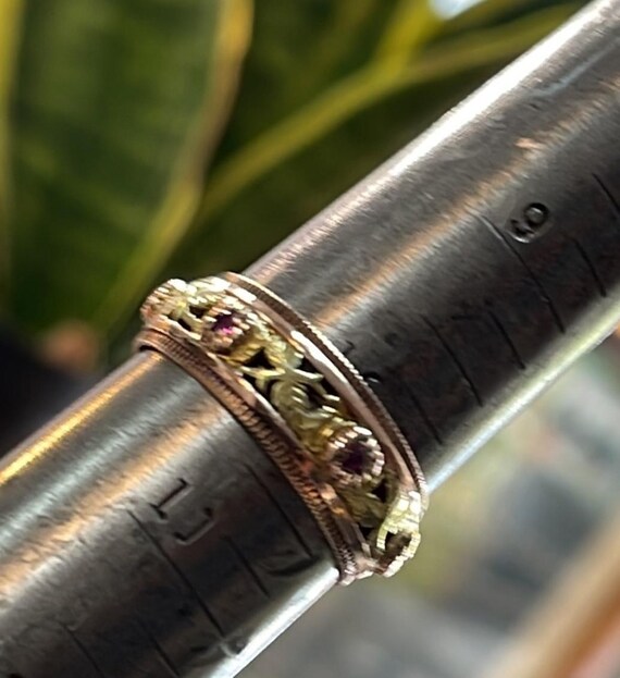 14k and 18k Ruby Station Ring - image 4