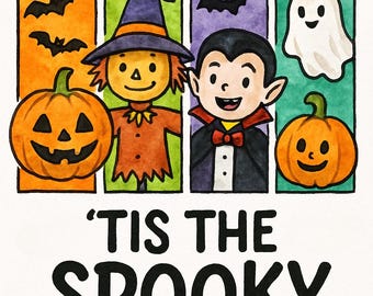 Halloween Sticker | Spooky Season or Hocus Pocus & Chill | 3-Inch Vinyl Sticker