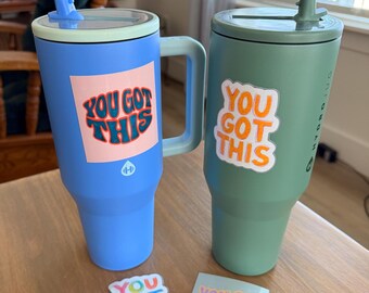 You Got This Motivational Retro Sticker | Positive Affirmation | Encouragement Gift | 3-inch Die-Cut Sticker