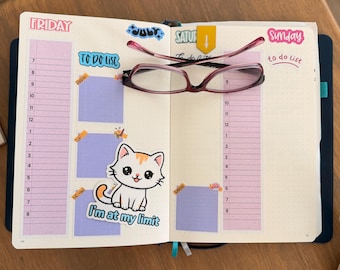 I'm At My Limit Cat Sticker – Water-resistant