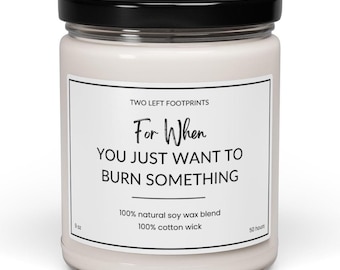 Funny ADHD Candle: Neurodivergent Humor, Stress Relief