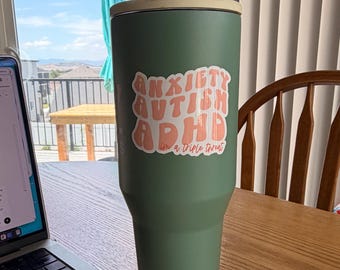 Anxiety Autism ADHD Sticker | I'm a Triple Threat Sticker