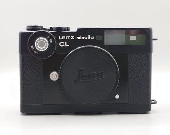 Corpo della fotocamera a pellicola Leitz Leica Minolta CL telemetro nero