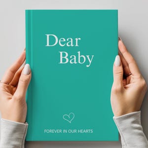Diario de bebé, cartas para el bebé, diario de embarazo, diario de recuerdos para bebés, regalo para mamá primeriza, libro para bebés, regalo personalizado para baby shower, regalo para pérdida de bebé