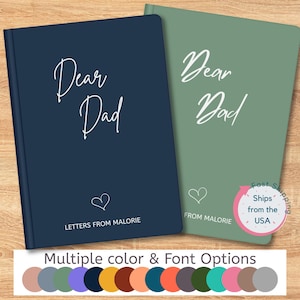 Cartas a papá, diario de duelo, cuaderno personalizado, diario de duelo, regalo para el duelo, pérdida del padre, pérdida de un ser querido, cartas a mi querido papá, diario