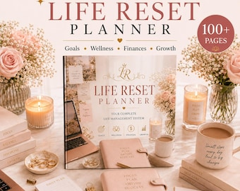 Life Reset Planner Printable Ultimate Life Planner Goal Setting Tracker Wellness Planner Financial Planning Self Care Workbook PDF 255