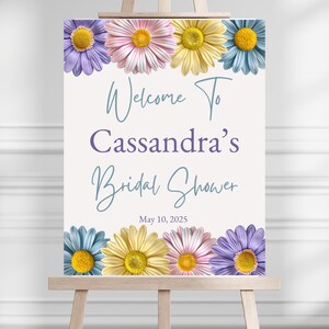 Flower Bridal Shower Welcome Sign Floral Bridal Shower Welcome Sign Bridal Brunch Flower Bridal Shower Décor Floral Bridal Shower Decoration