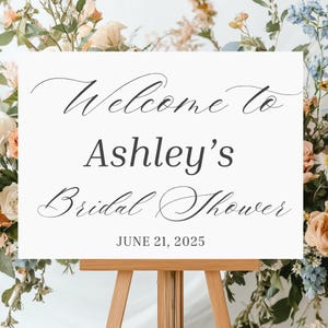 Modern Bridal Shower Welcome Sign Elegant Bridal Shower Sign Bridal Décor Minimalistic Bridal Shower Welcome Sign Bridal Shower Minimalist