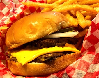 Diner-Style Burger Recipe digital download