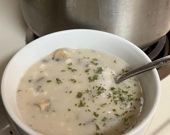 Easy delicious creamy mushroom soup | digital download