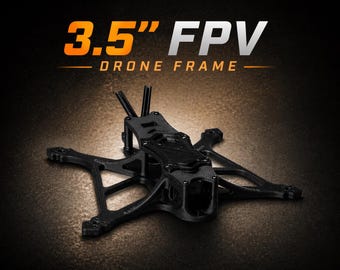 Chasis para dron FPV de 3,5” - AeroBat Astrae 3.5 / PAHT-CF Nylon de fibra de carbono / Freestyle de menos de 250 g