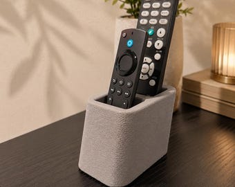 Modern Remote Holder | Single, Double, Triple Caddy | 3D Printed Organizer