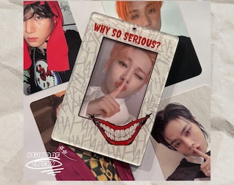 Kpop Fotokarten-Acryl-PC-Halter Toploader Super Villain Comic Design