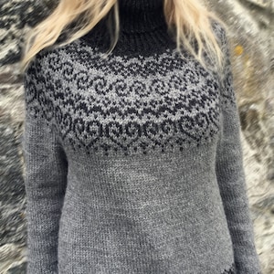 Knitting Pattern Selja Beautiful Norwegian Sweater Digital Download PDF English written pattern image 3