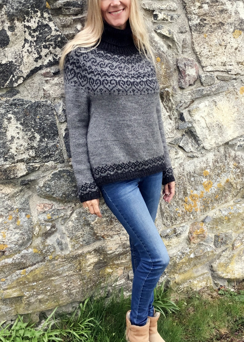 Knitting Pattern Selja Beautiful Norwegian Sweater Digital Download PDF English written pattern image 5