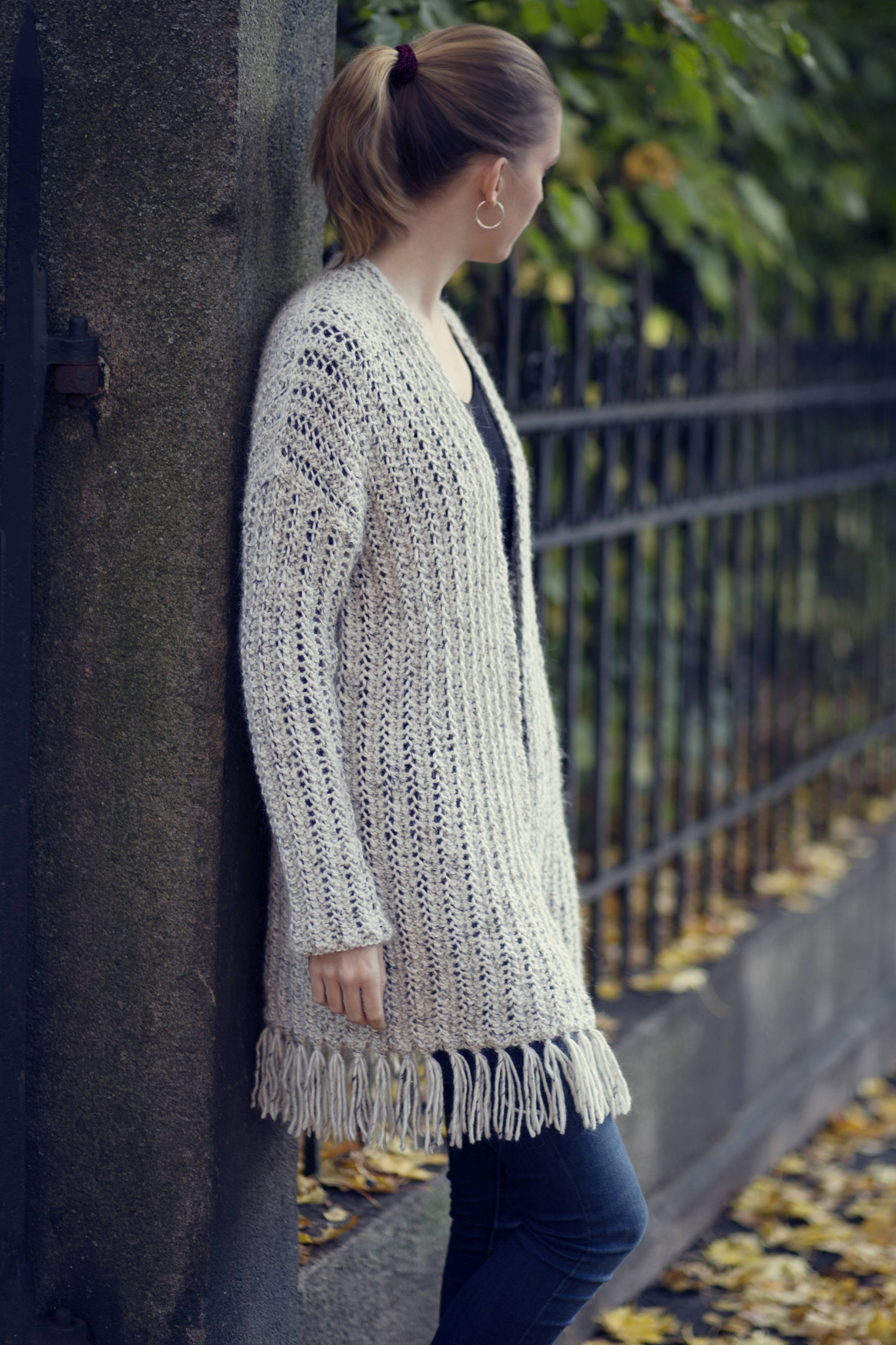 KNITTING PATTERN - Lace Rib Cardigan - Written English Pattern - Direct ...