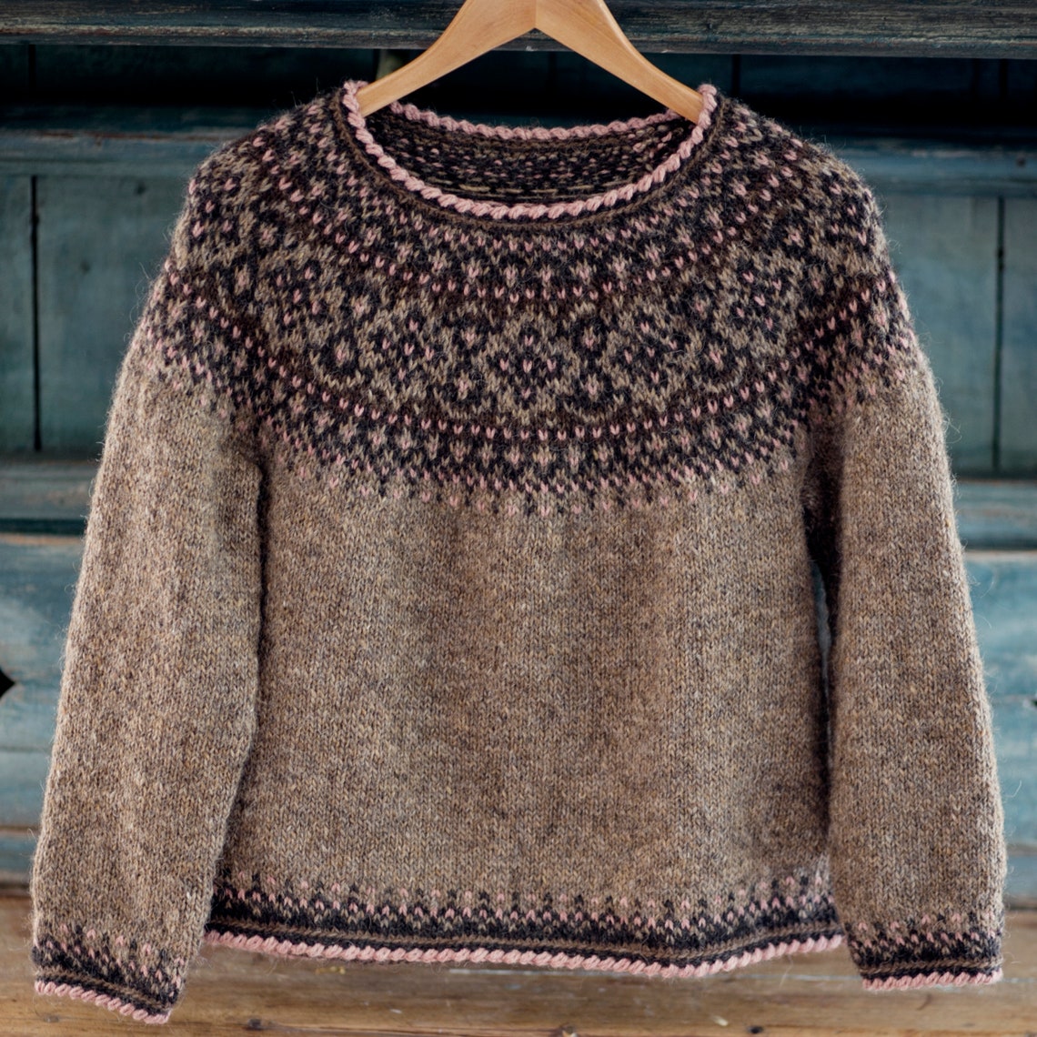 Knitting Pattern Black Rose Beautiful Norwegian Sweater - Etsy