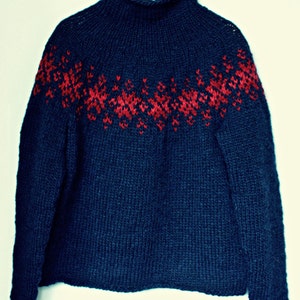 KNITTING PATTERN Twilight Sweater PDF Pattern Norwegian Icelandic Sweater Instant Digital Download image 5