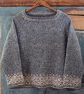Knitting Pattern - Huldra Norwegian Top Down Raglan Sweater  - Direct Download PDF