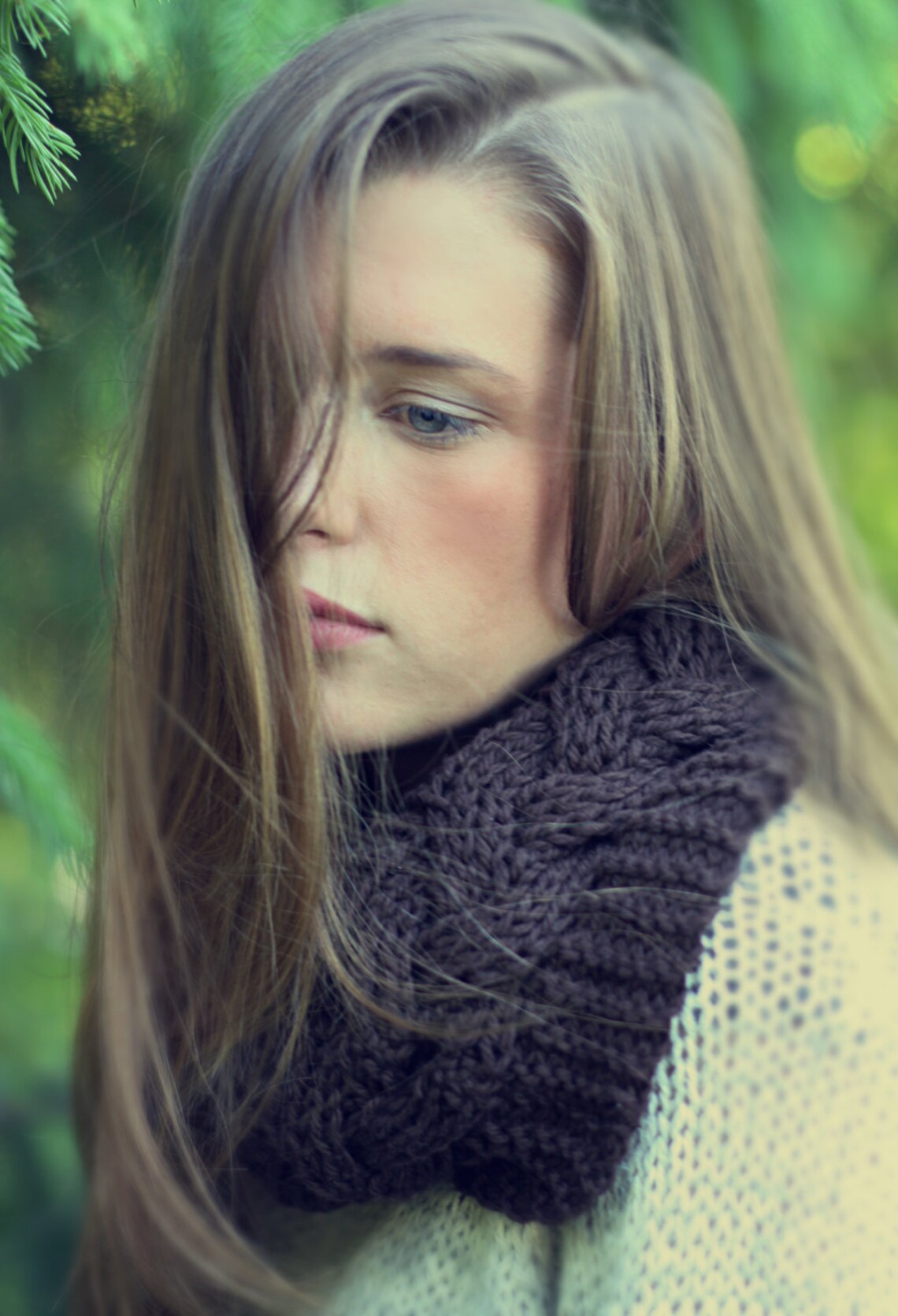 Knitting Pattern for Reversible Braid Cowl - Infinity Scarf - PDF ...