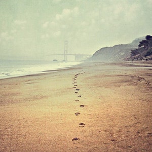 Baker Beach San Francisco Art Photograph: Golden Gate Bridge (Digital Download)
