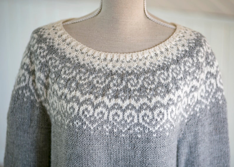 Knitting Pattern Selja Beautiful Norwegian Sweater Etsy