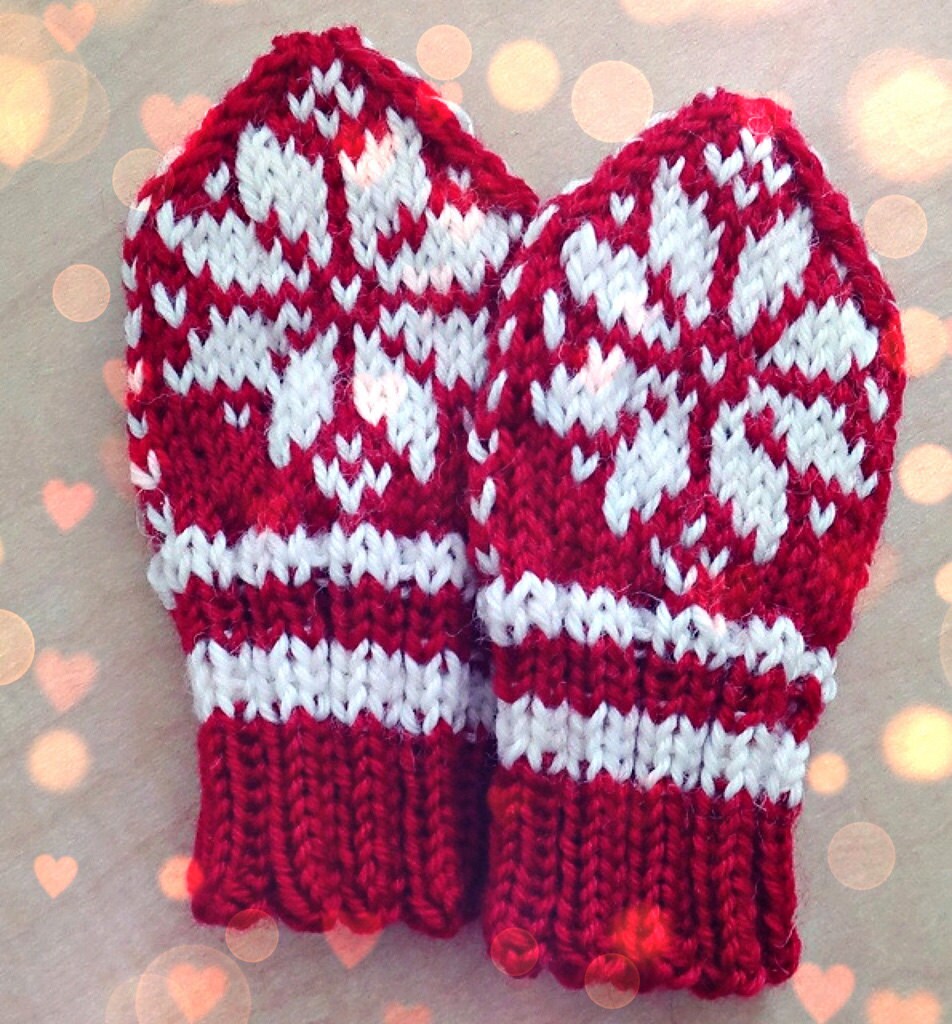 Knitting Pattern for Baby Winter Mittens Norwegian Selbu Etsy