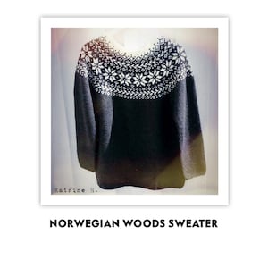 Knitting Pattern Beautiful Norwegian Sweater Loose fit Digital Download PDF Pattern Norway image 5