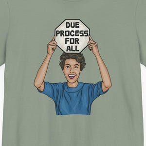 Due Process for All - Unisex Graphic Print T-Shirt, Retro Vintage Vibes