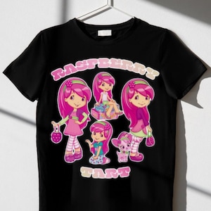 Strawberry Shortcake Raspberry Tart Tee Digital Design – Sublimation, Cricut (PDF/PNG Download)