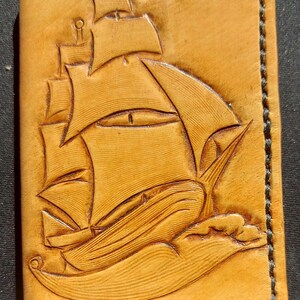 Porte-cartes en Cuir // 100% fait à la main