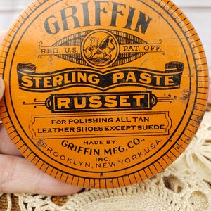 Vintage Griffin Sterling Paste Tin