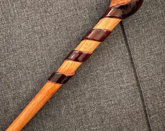 Handmade Wooden Auror Wand, REAL WOOD Character Magic Wand, Wizard World