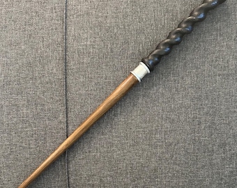 Handmade Wooden Abernathy Wand: Wizarding World Prop Replica