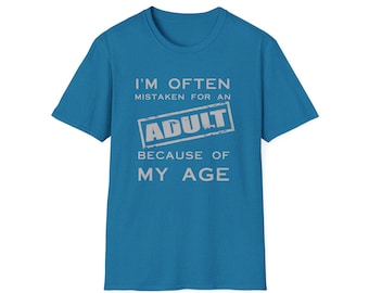 Funny Adult Humor T-Shirt: Softstyle Unisex Tee, Millennials, Gen X, Age Milestone