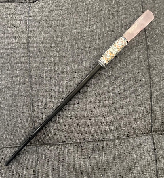Handmade Seraphina Picquery Inspired Wand: Rose Quartz Pommel - Etsy