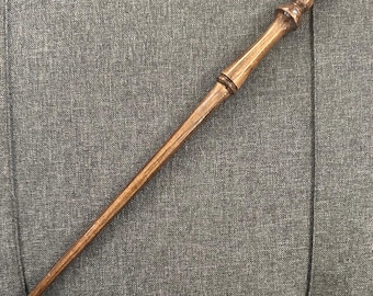 Handmade Wooden Harry's 2nd Rejected Wand, REAL WOOD Character Magic Wand, Wizard World