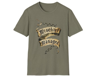 Mischief Managed T-Shirt: Unisex Softstyle Tee for Harry Potter Fans