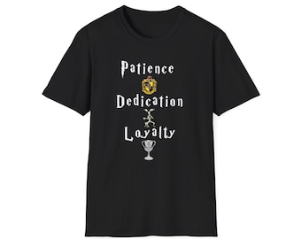 Hufflepuff House Attributes T-Shirt - Wizarding World Apparel, Harry Potter Fan Gift, Hogwarts