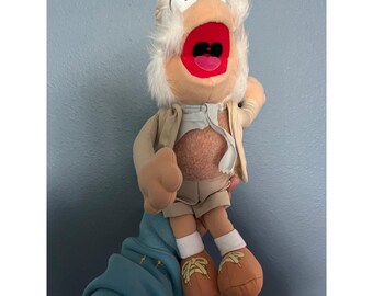 Vintage 1983 Fraggle Rock Uncle Travelling Matt Plush Hasbro Jim Henson Muppets