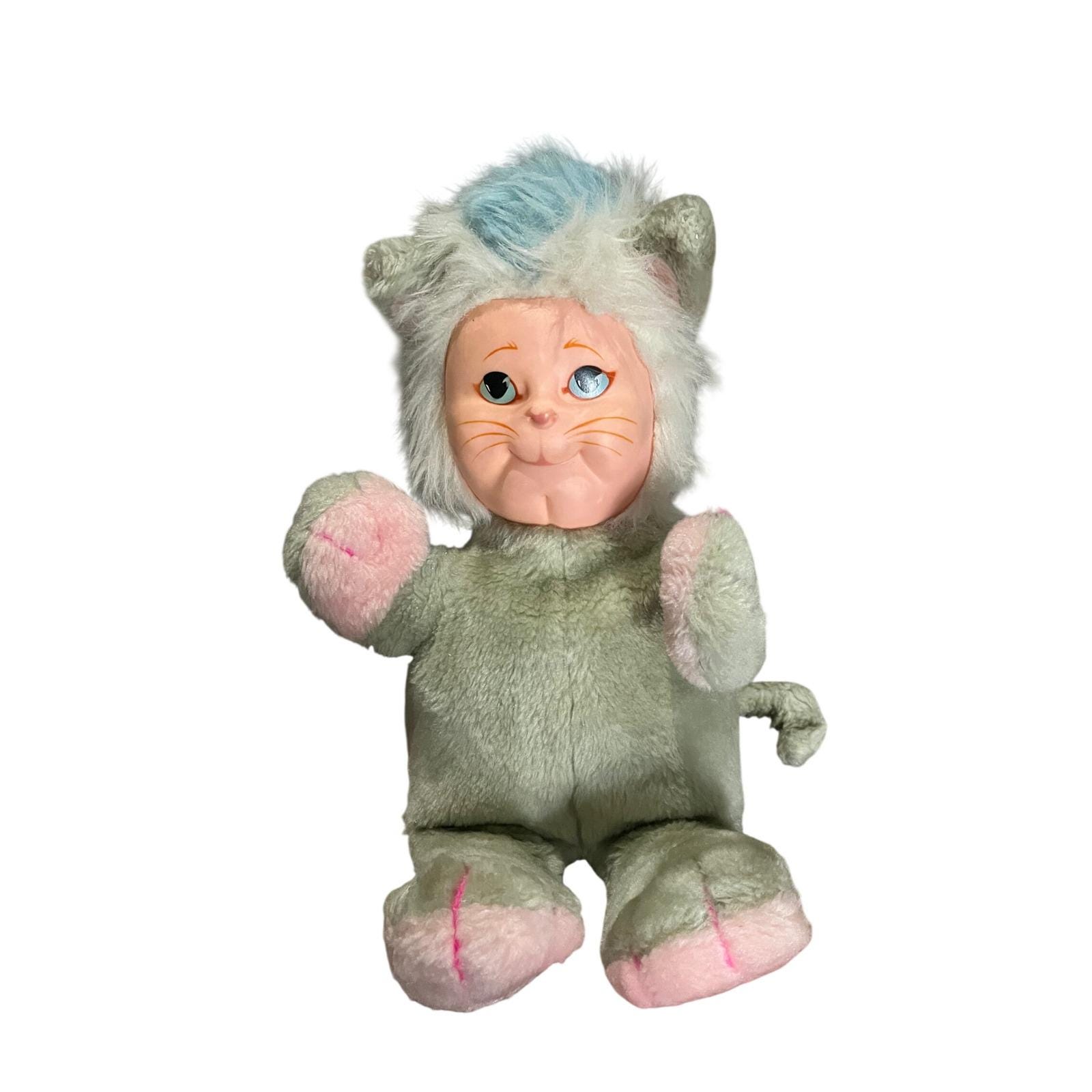 Rubber Face Cat Doll - Etsy
