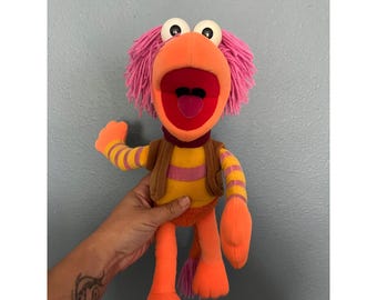 Vintage 1980s Hasbro Fraggle Rock Gobo Plush Softies Jim Henson Muppets Toy