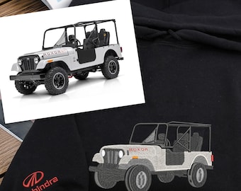Custom Vehicle Hoodie, Personalized Truck Embroidered Sweatshirt,  Anniversary Gift for Him