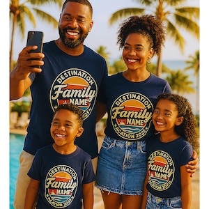 Familie personalisierte Urlaub T-Shirt, benutzerdefinierte Familie T-Shirt, passende Urlaub Shirt, Familien Reise Shirt, Geschenk für die Familie