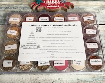 Ultimate Hermit Crab Nutrition Bundle Variety Pack
